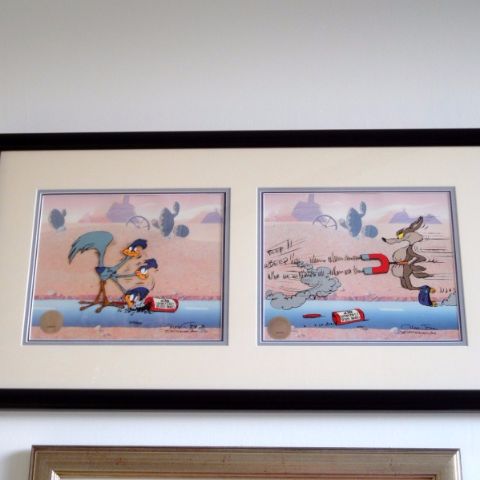 'The Road Runner & Willie E. Coyote' by Chuck Jones (limited edition 373-500) purchased 1998